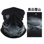 Black clouds covered with mountains
