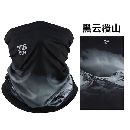 Ice Silk Mask Multifunctional Magic Headscarf Men's Riding Women's Sunshade Sunscreen Neck Sleeve Windproof Square Scarf Scarf Scarf