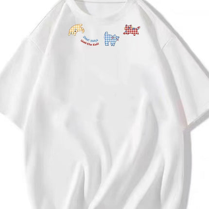 Black Pure Cotton Short-Sleeve T-Shirt for Women, Summer 2026 New Style, Loose Half-Sleeve Oversize American Style Top, Trendy