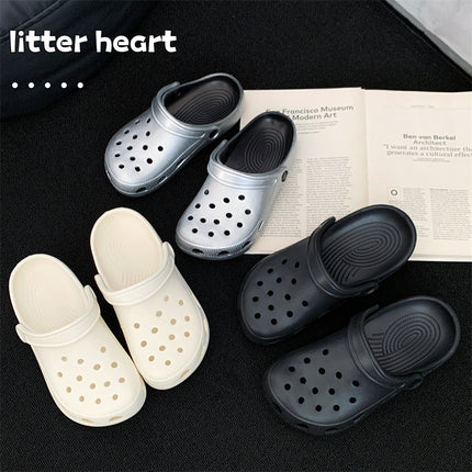 silver Cave Shoes Niche Fashionable All-match EVA Material Lightweight Comfortable Non-slip Deodorant Outwear Lovers
