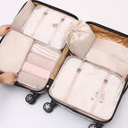Beige seven-piece set