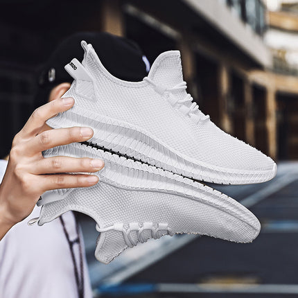 Men's shoes fly woven mesh breathable casual shoes cross-border foreign trade AliExpress Amazon large size board sports shoes men