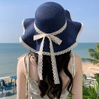 Lace style navy blue / M (56-58cm), casualeasiest for match