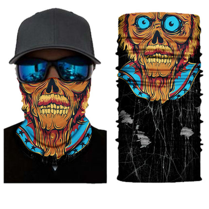 Xunhui Pattern Printing Series Seamless Magic Headscarf Windproof and Sunproof Cycling Mask Sports Neck Scarf Camouflage