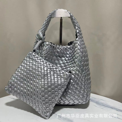 Niche Design Handmade Woven Bag Women's Western-style Bag Women's Bag Small Bag Large Capacity Vegetable Basket Bag