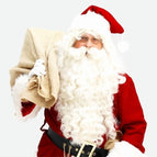 Christmas hat + wig + beard / One size fits all