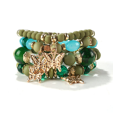 European and American Cross-Border Hot-Selling New Bohemian Bracelets Creative Tassel Multi-Layer Beaded Bracelets Fashion Jewelry