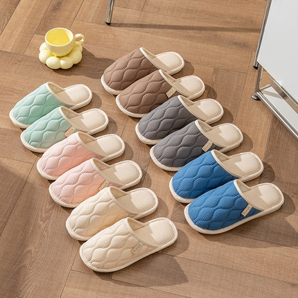 Spring and Autumn Cotton Slippers for Women, All Seasons, Winter, Indoor Home Use, Cotton and Linen Non-Slip Home Couple Wholesale Hemp Slippers for Men