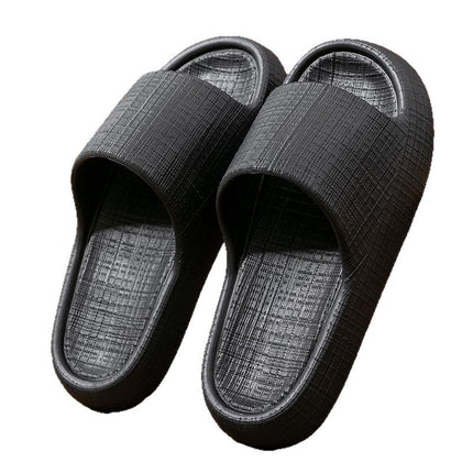 Thick-Soled Sandals for Women 2025 New Summer Home Indoor Bathing Non-Slip Simple Shit-Stepping Couple Slippers for Men