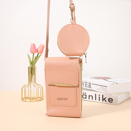 New Touch Screen Mobile Phone Bag Two-Piece Coin Purse Women's Small Cross-Body Cute Small Bag for Mobile Phone Fashion