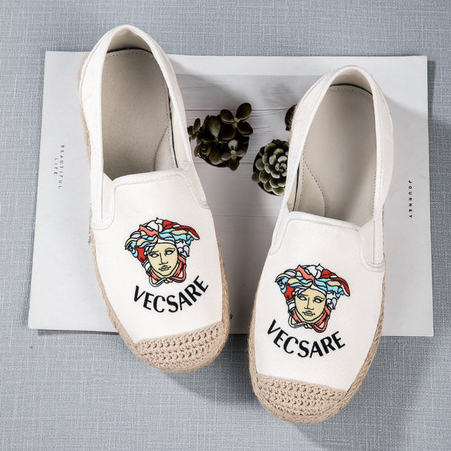 Fisherman Shoes Women's Summer 2024 New Leather Insole Casual Shoes Soft Sole Slip-on Old Beijing Cloth Shoes for Women
