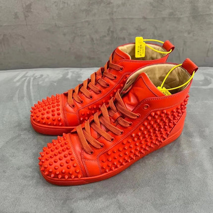 Cl European Casual Men's Sneakers Trendy Brand Sports Shoes Suede Hip-Hop Rivet High-Top Suede Cross-Border Hot Style