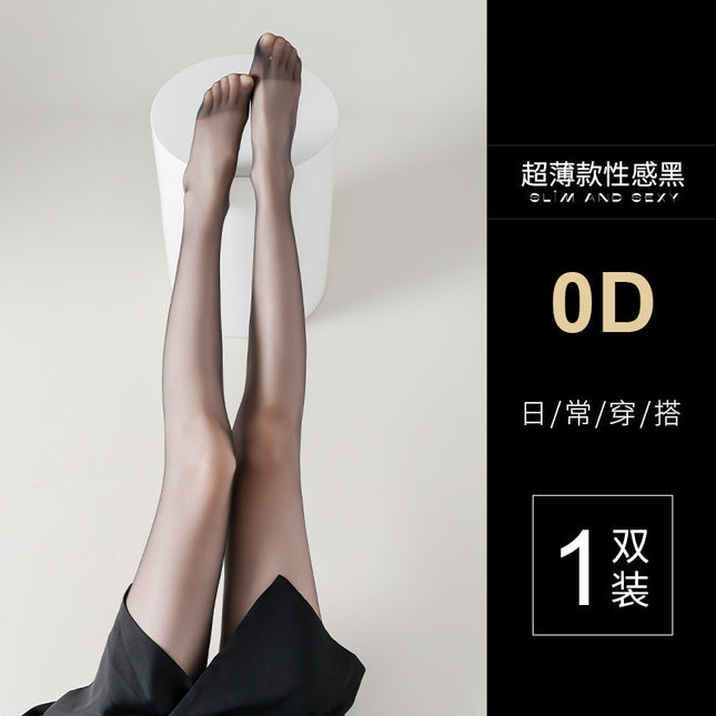 Source 0D STockings for Women, High-Transparency T-level Black STockings for Women, Spring anD Summer Thin AnTi-snagging Bare Legs, Sexy Black Flesh Delivery