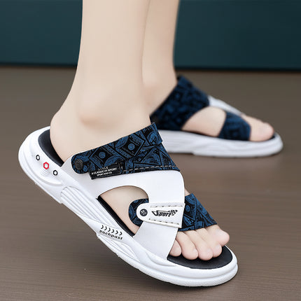 Men's Sandals Summer 2024 New Outer Wear Casual Wear-Resistant Vietnamese Beach Slippers Sports Driving Dual-Use Sandals
