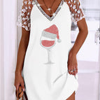 White hot diamond red wine glass / S