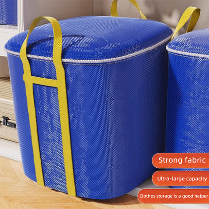 Moving bag large capacity sturdy and durable woven bag express clothes finishing box luggage quilt storage bag