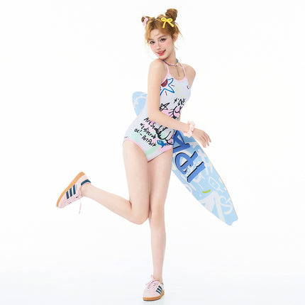 Japanese New Competitive Swimming Pool Training Swimming Lesson Swimming Triangle Conjoined Student Girl Swimsuit Female