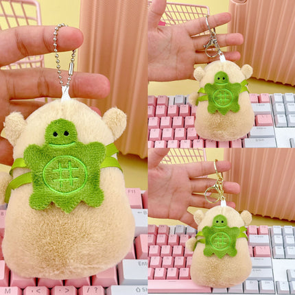 Cross-Border Capybara Mascot Backpack Small Pendant Keychain Chinese Style Zodiac Pendant Couple Ugly Doll
