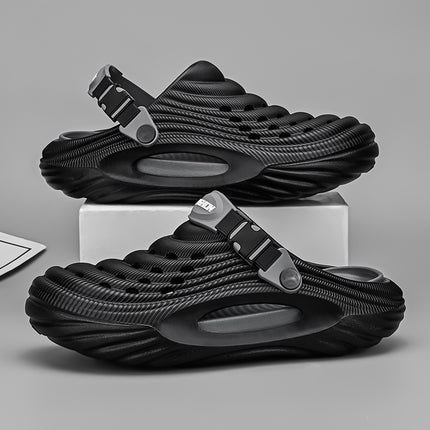 Men's Outdoor Driving and Beach Clogs, Summer Office Large Size 45 Closed-Toe Sandals