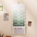 White background-gradient green 6 grids