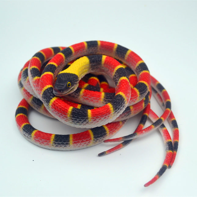 New Soft Rubber Pattern Python, King Snake, Germanium Snake, Red Snake, Various High Artificial Fake Snake Models