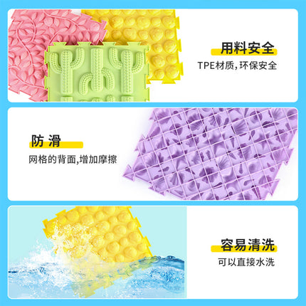 Spot Wholesale Kindergarten Three-Dimensional Acupressure Board Sensory Tactile Large Sports Training Crawling Mat Toy Foot Massage