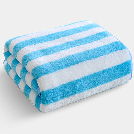 Coral Fleece Wide Auspicious Pineapple Pig Increase Bath Towel Soft Absorbent Hair-free Beach Towel Quick-drying Bath Towel