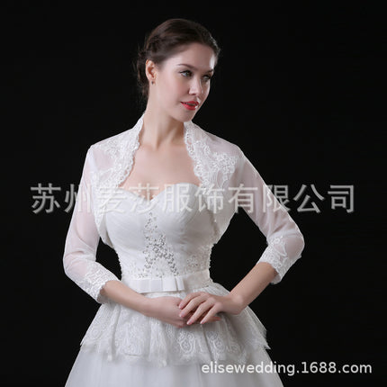 Spot Mesh Lace Shawl Women's Thin Pullover Cloak Bride Wedding Dress Wedding Shawl Ebay Amazon