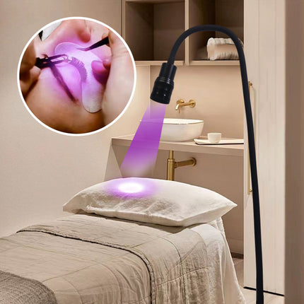 Uv Eyelash Glue Quick-Drying Lamp with Timer, Foot-Operated Beauty Eyelash Studio Curing Lamp, Led Ultraviolet Lamp, Uv Curing Lamp