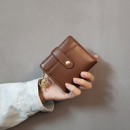 European and American Style Simple Women's Wallet, Short Style 70% off Small Wallet for Women, Key and Card Holder, Fashionable and Versatile