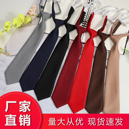 Japanese-Style Jk Tie for Women, College Style, Lazy No-Tie Black Red Student Casual Gray Small Tie Shirt Bow Tie