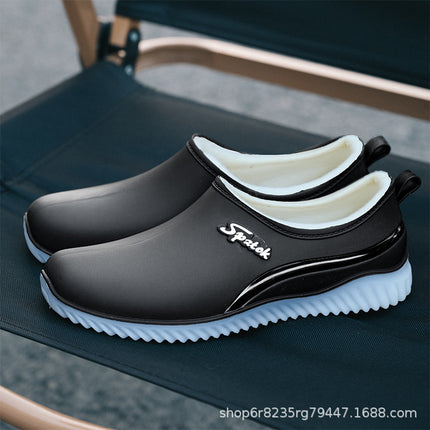 Cross-border new shallow mouth four seasons rain boots women's short tube non-slip waterproof shoes low kitchen work rubber shoes Taobao explosions