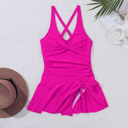 New One Piece Sexy Back Cross Bikini AliExpress Amazon Hot Swimsuit TK241