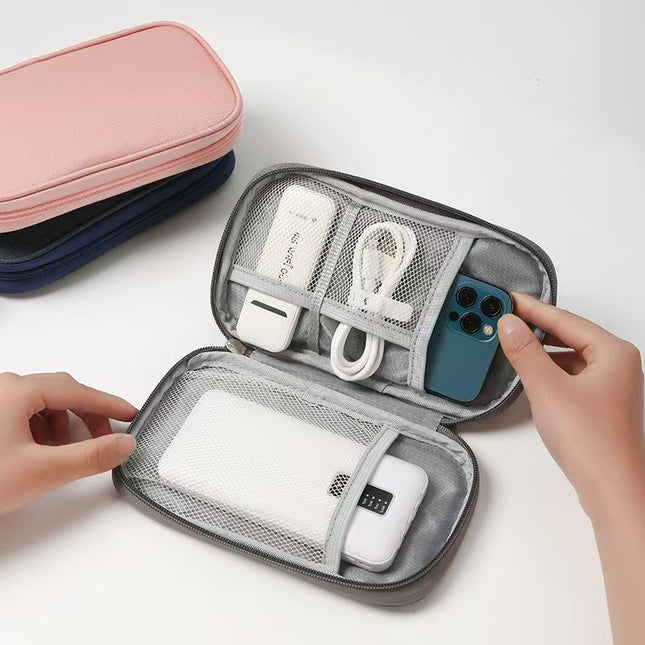 New multi-function data cable charger storage bag flat digital bag finishing bag headset storage bag wholesale
