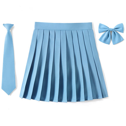 Factory Outlet in stock New High Waist Japanese plus size Animation Pleated Skirt Spring and Autumn COS Class Uniform School Uniform Men's and Women's Skirt