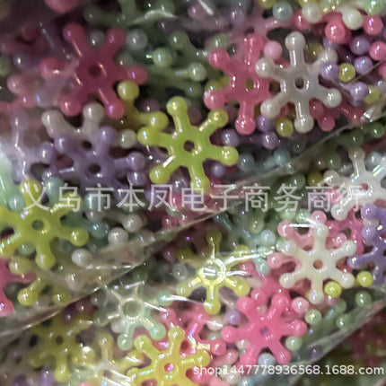 Acrylic light color plated AB colorful diy children beaded material candy AB colorful beads jewelry accessories