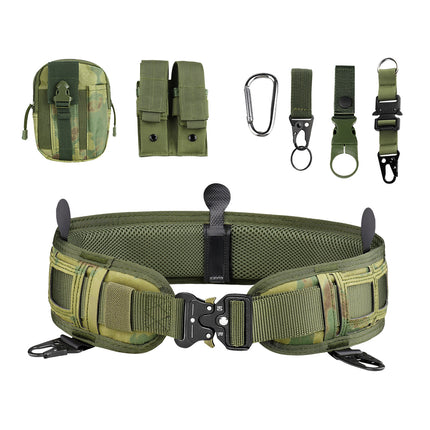 Cross-Border Cobra Buckle Tactical Waist Belt Set Outdoor Multi-Functional Nylon Quick-Release Belt Real-Life Cs Outer Belt