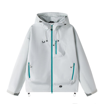 Soft Shell Jacket for Men and Women, New Three-In-One Detachable Single-Impact Hooded Jacket, Outdoor Windproof and Waterproof Mountaineering Jacket