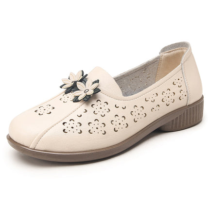 Mom's Shoes, Summer Sandals for Middle-Aged People That Don'T Tire Your Feet, Anti-Slip Soft-Soled Shoes for Middle-Aged and Elderly People, 2026 New Style Comfortable Women's Leather Shoes