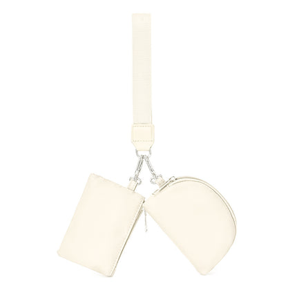 2024 New Lulu Same Style Wrist Bag Portable Lulu Card Bag Bank Card Mini Coin Cosmetics Bag