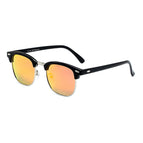Bright black silver frame red mercury
