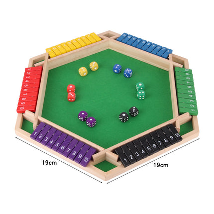 Four-sided Digital Flip Toy Family Parent-child Dice Game Four-person Interactive Party Table Game Drinkers Puzzle