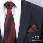 8cm h023 hand tie + pocket square