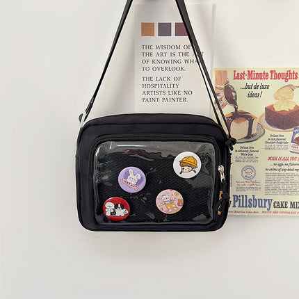 Japanese Girl Ins Transparent Pain Bag Snack Shoulder Crossbody Bag Women's All-match Casual Mobile Phone Small Bag
