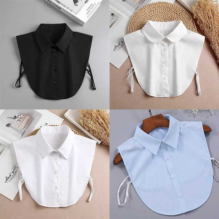 Fake Collar Women's All-match Shirt Collar Decoration Autumn and Winter Pointed Collar Matching Work Clothes Sweater Spring Round Neck Decoration Collar