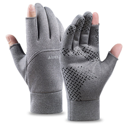 Outdoor Warm Gloves for Autumn and Winter Cycling Sports Windproof and Waterproof Full-Finger Cold-Proof and Anti-Slip Touch Screen Cycling Gloves