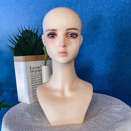 New Anime head model cos wig model head earrings jewelry hat display wig shop High-looking simulation man