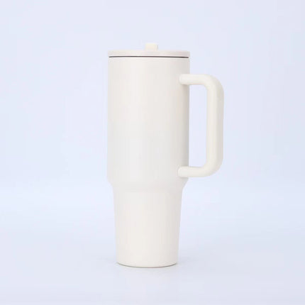 Cross-Border Amazon Best-Selling 40oz Big Mac Double-Layer Straw Mouth Car Cup Large Capacity Car Handle Ice Cup