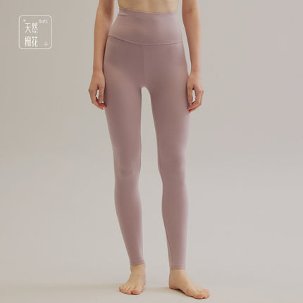 Pure Cotton Thermal Leggings for Women, Warm Pants, Comfortable Waist Protection, Thin Style, Plus Size, Autumn and Winter, High-Waisted Thermal Pants for Women