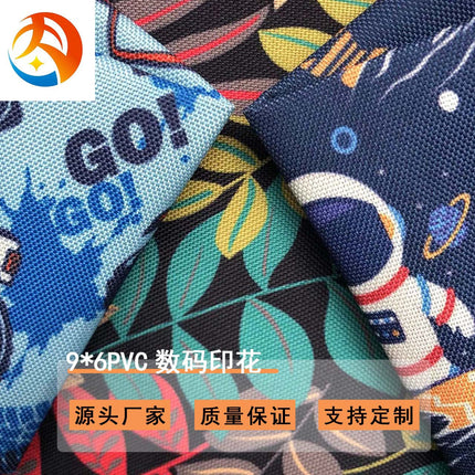 Factory in stock Oxford cloth 900DPVC72T printed polyester fabric wholesale outdoor backpack bags table mat fabric